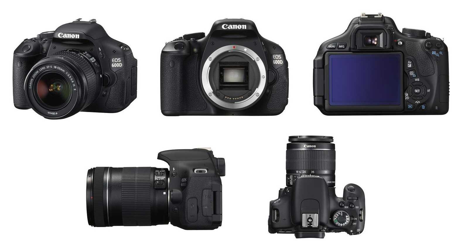 Canon eos 600d: настройки функций меню...