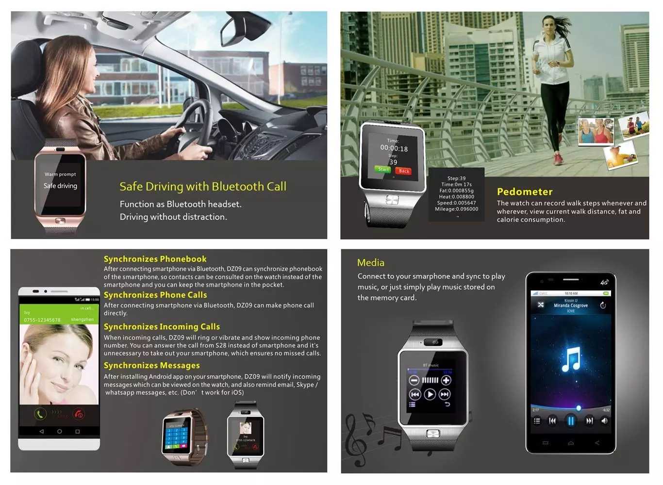 Обзор смарт часов smart watch dz09 клон samsung gear 2 за смешную цену