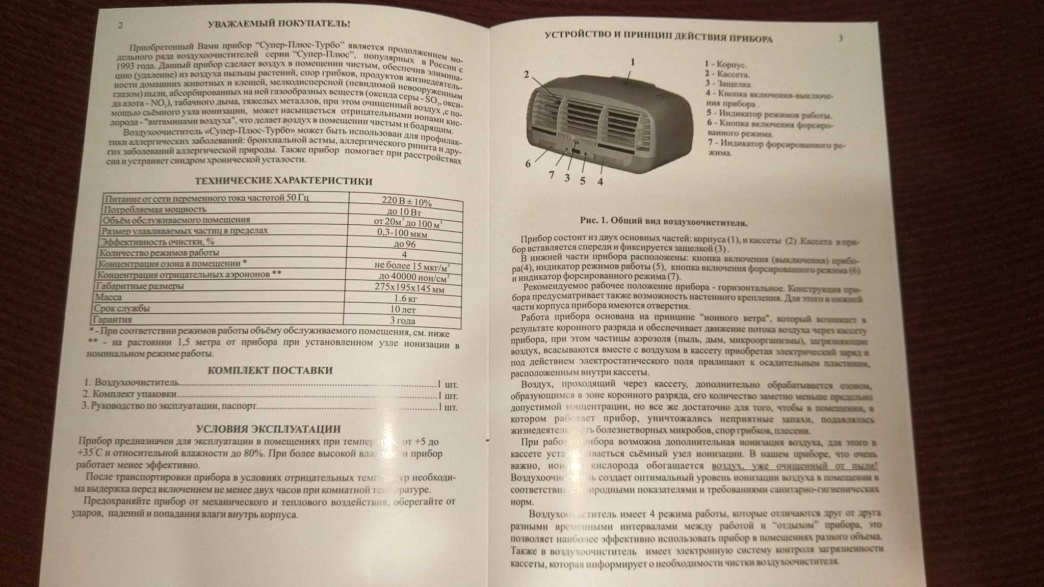 Ионизатор воздуха супер плюс турбо: инструкция, характеристики, принцип работы - kupihome.ru