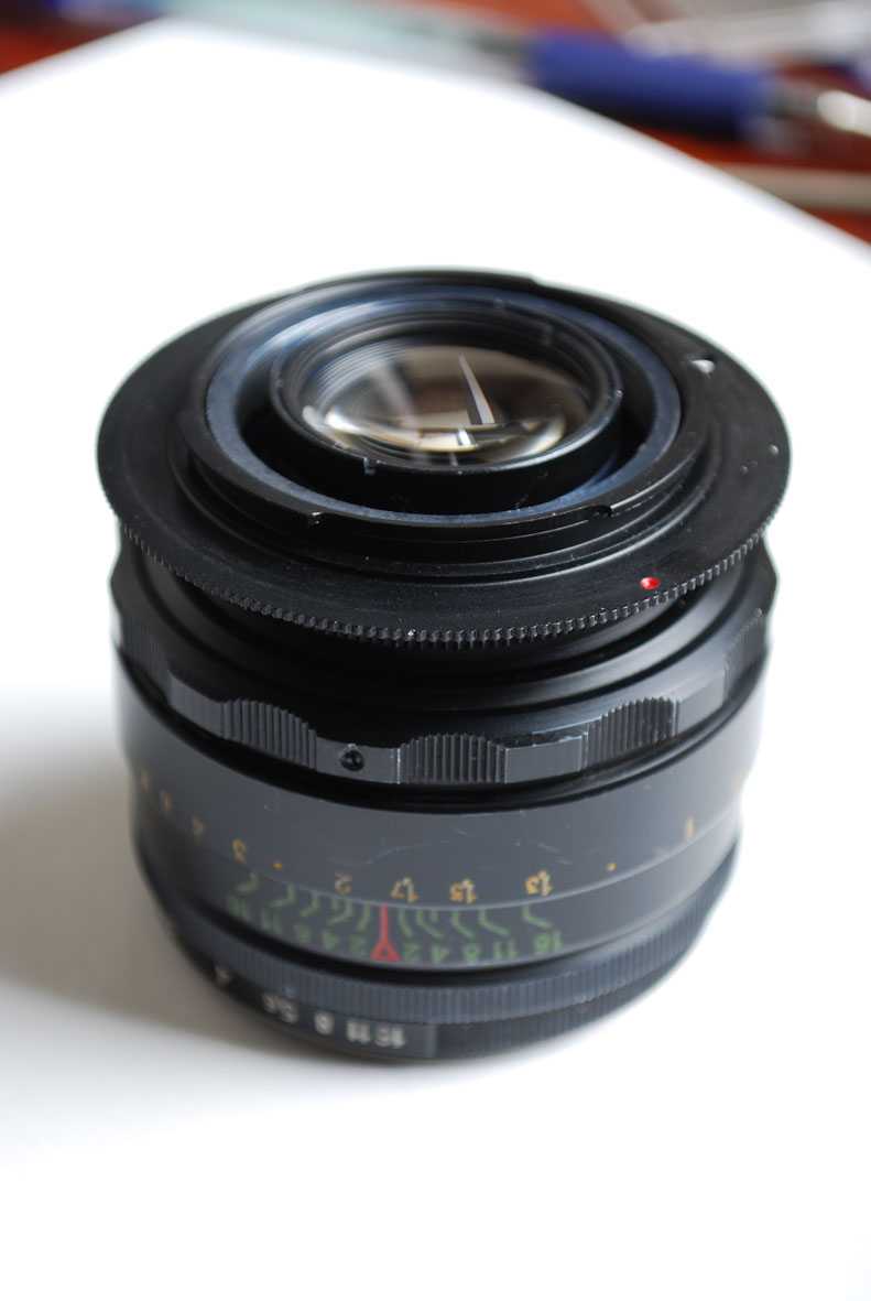 Сравнение переходников m42-nikon f c линзой и без