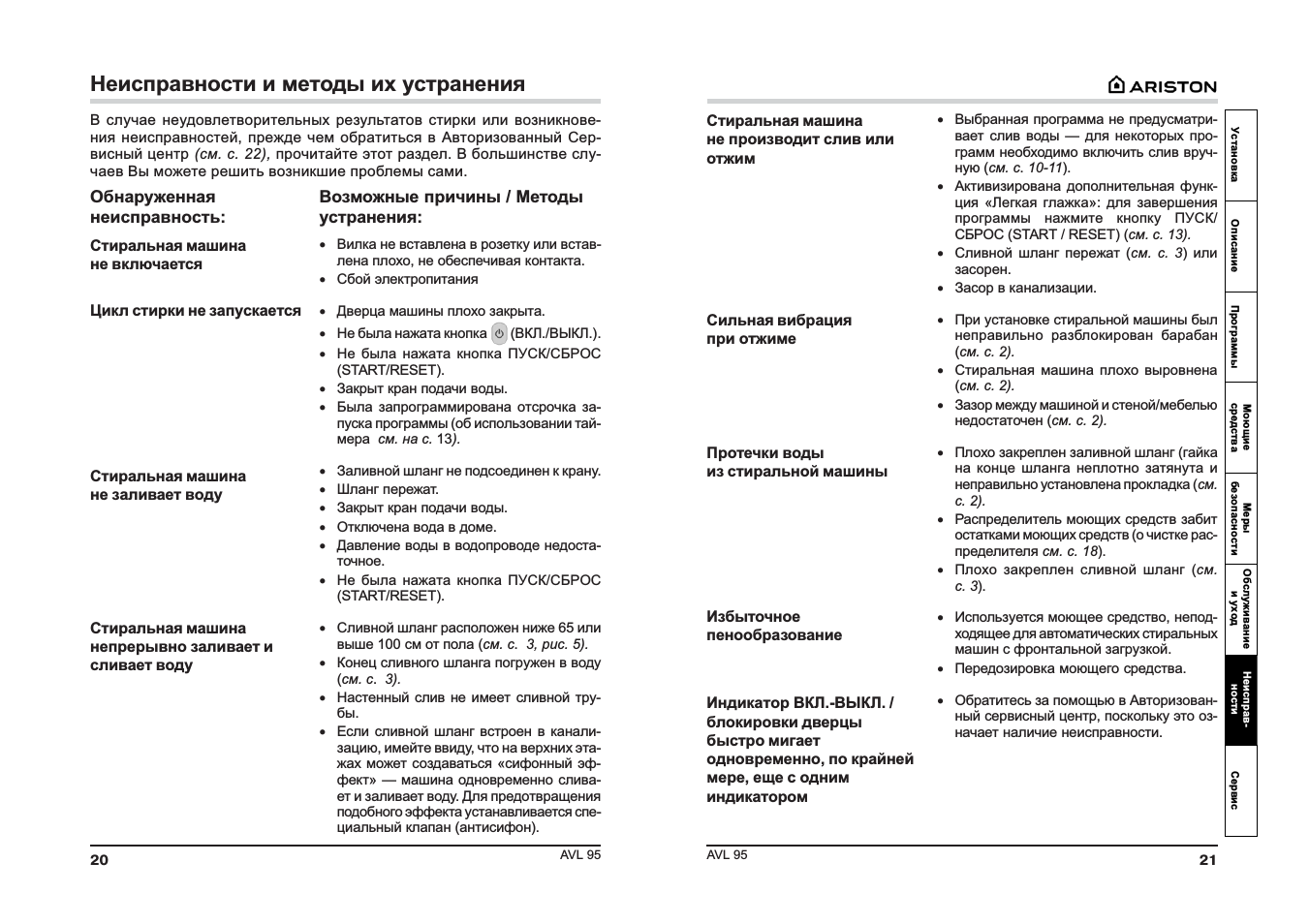 Топ 10 неисправностей стиральной машины занусси