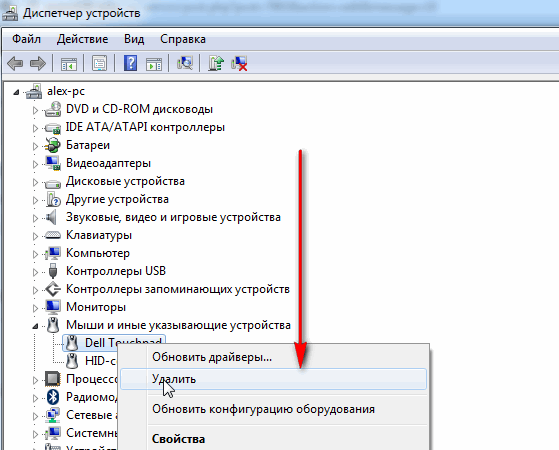 Отключение тачпада на ноутбуках