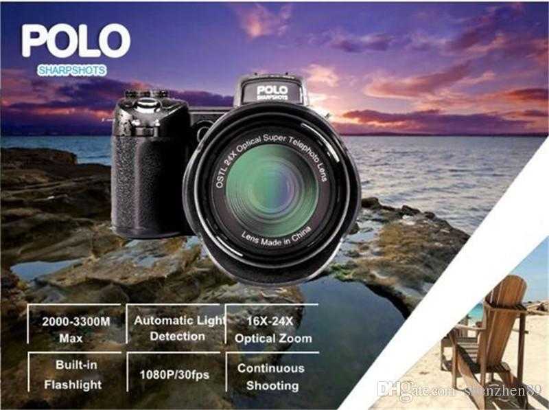 Polo sharpshots d7200 цифровая камера 33 млн пикселей с автофокусом профессиональная 24x с оптическим зумом slr видеокамера с тремя объективами