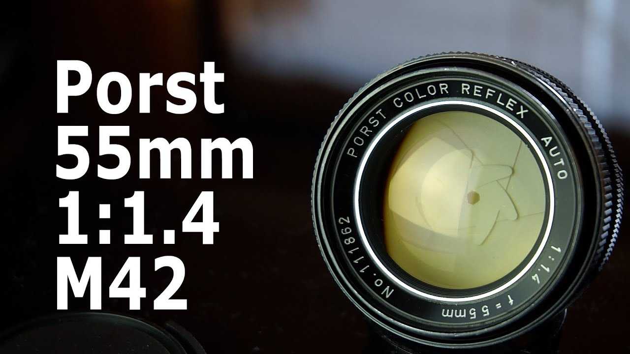 Porst color reflex mc auto 55mm f/1.2 : specifications and opinions