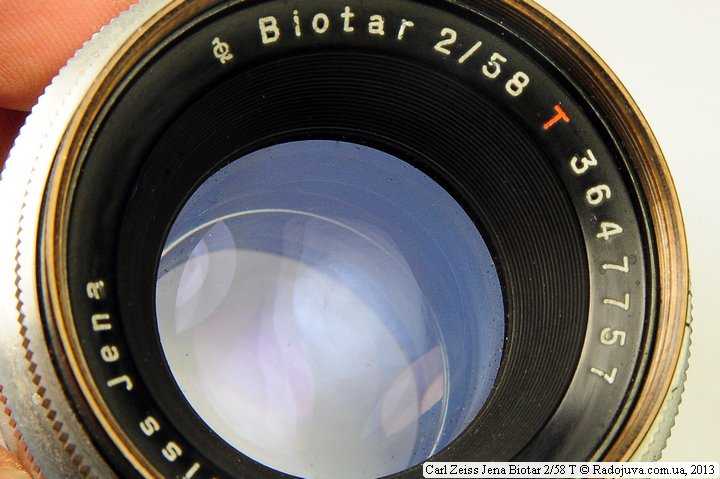 Carl zeiss jena biotar 1:2 f = 5.8 cm t реинкарнация