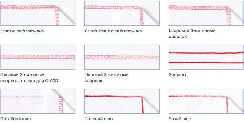 Правила работы на оверлоке