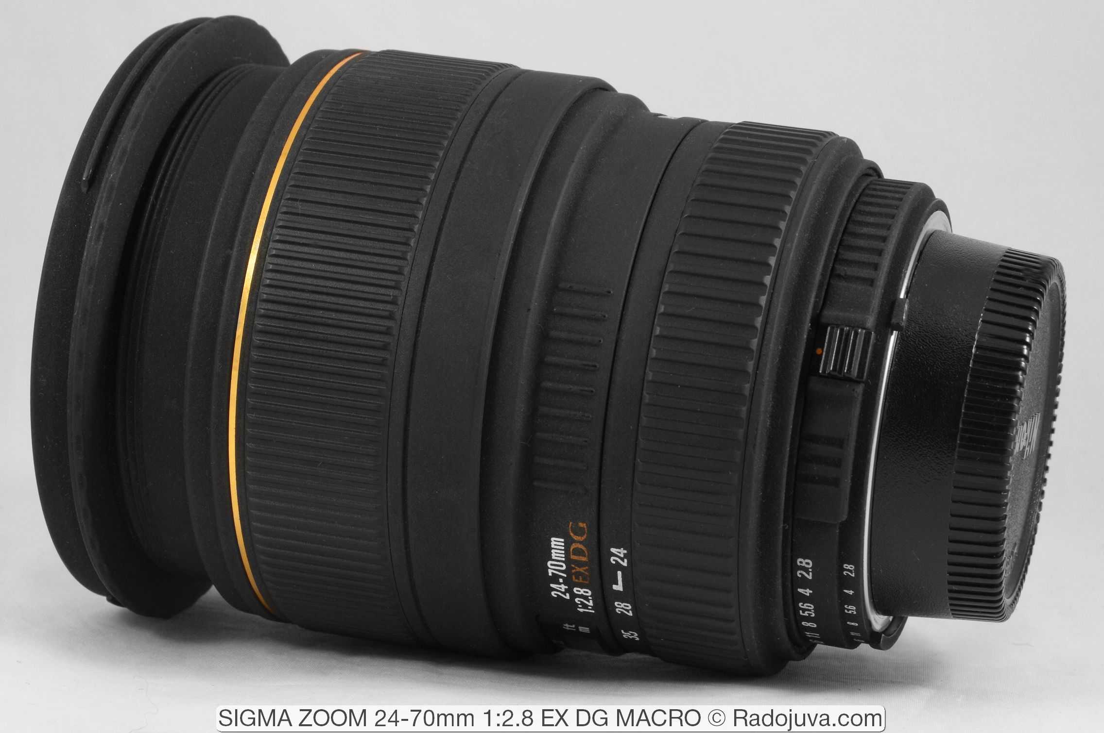 Sigma  24-70mm f2.8 ex dg macro canon ef
review