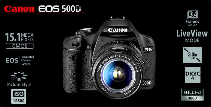 Обзор canon eos 500d :: «живой вид» и видеосъемка